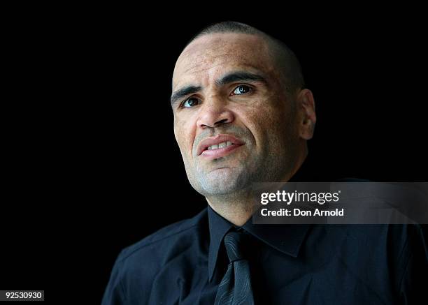 Anthony Mundine arrives for the official launch of Life Education's 2009 Ocsober campaign at The Ivy on September 17, 2009 in Sydney, Australia....