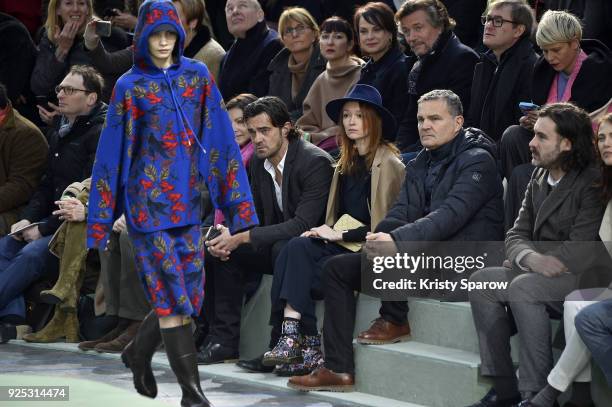 Audrey Marnay attends the Lacoste show as part of the Paris Fashion Week Womenswear Fall/Winter 2018/2019 on February 28, 2018 in Paris, France.