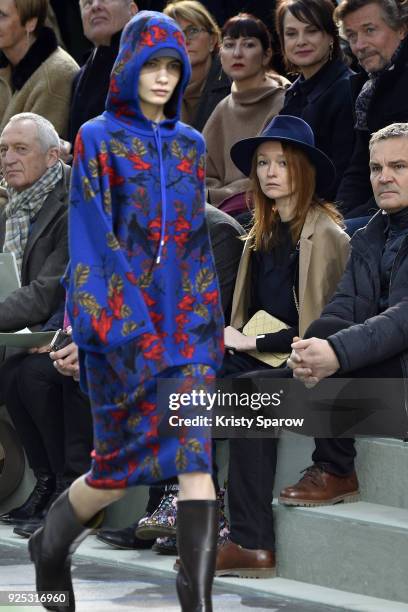 Audrey Marnay attends the Lacoste show as part of the Paris Fashion Week Womenswear Fall/Winter 2018/2019 on February 28, 2018 in Paris, France.