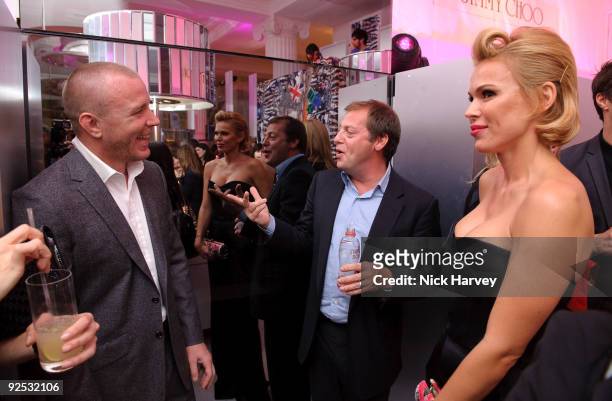 Guy Ritchie, Matthew Freud and Diana Jenkins attend launch party hosted by Jimmy Choo, Tamara Mellon and Diana Jenkins to celebrate the global launch...