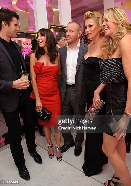 Steve Jones, Tamara Mellon, guy Ritchie, Diana Jenkins and Melissa Odabash attend launch party hosted by Jimmy Choo, Tamara Mellon and Diana Jenkins...