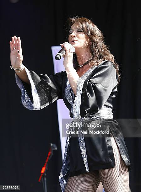 Bjorn Again performs at Day 2 of the V Festival at Hylands Park on August 23, 2009 in Chelmsford, England.