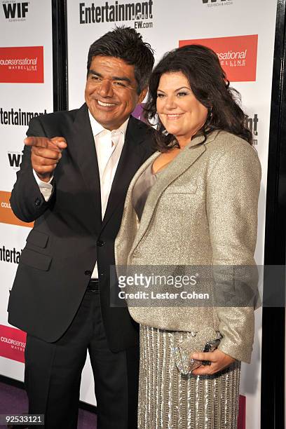 Actor George Lopez and wife Ann Serrano arrive to the Entertainment Weekly and Women in Film pre-Emmy Party presented by Maybelline Colorsensational...