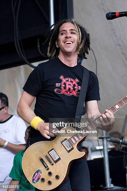 Eric Melvin of NOFX performs at the Vans Warped Tour 2009 at Seaside Park on June 28, 2009 in Ventura, California.