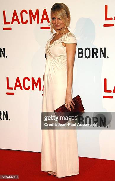 Socialite Nicole Richie arrives at the opening of "The Broad Contemporary Art Museum" at LACMA on February 9, 2008 in Los Angeles, California.