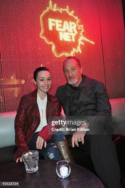 Actors Danielle Harris and Robert Englund attends the FEARnet Screening of Their Series "Fear Clinic" at ARENA Event Space on October 29, 2009 in New...