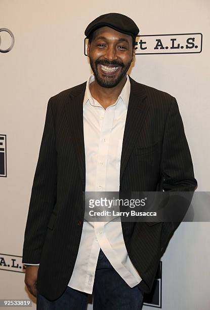 Jesse L. Martin attends the 12th Annual Project A.L.S. New York City Benefit "Tomorrow Is Tonight" at Lucky Strike Lanes & Lounge on October 29, 2009...