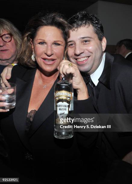 Actress Lainie Kazan and director Evgeny Afineevsky attend amfAR's New York screening of the film "Oy Vey! My Son Is Gay!" at the Pop Burger on...