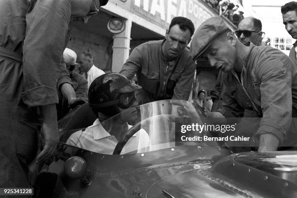 Dan Gurney, Ferrari 246, Grand Prix of France, Reims-Gueux, 05 July 1959. Dan Gurney at the wheel of the Ferrari D146, driving in his first ever...