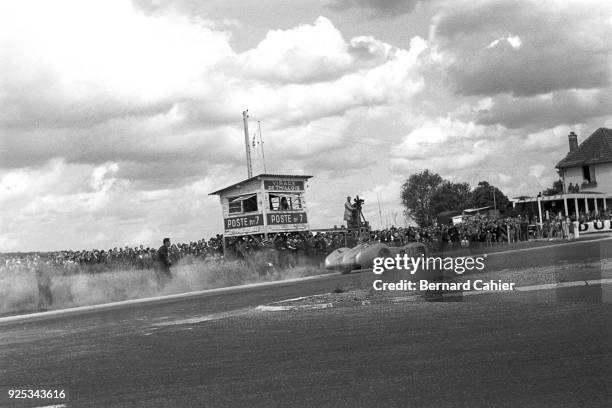 Hans Herrmann, Mercedes W196, Grand Prix of France, Reims-Gueux, 04 July 1954.