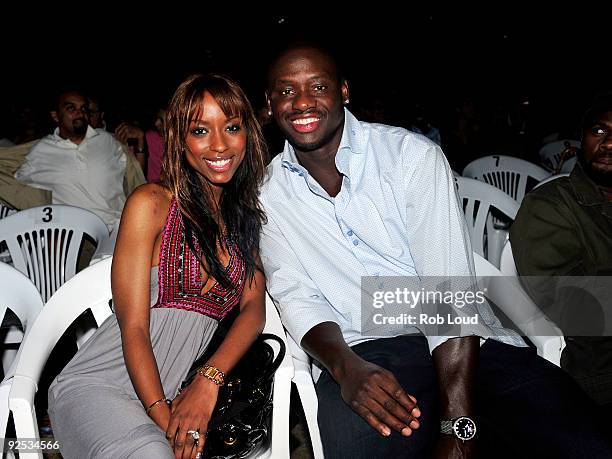 Denise Tarver and boxer Antonio Tarver attend the 2009 Bermuda Music Festival at the Royal Naval Dockyard on October 29, 2009 in Sandys Parish,...