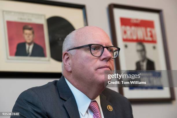 Rep. Joe Crowley, D-N.Y., is interviewed in his Longworth Building office on February 27, 2018.