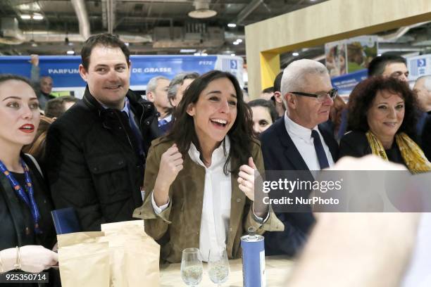 French Minister attached to the Minister of Ecological and Inclusive Transition Brune Poirson visits the 55th International Agriculture Fair at the...