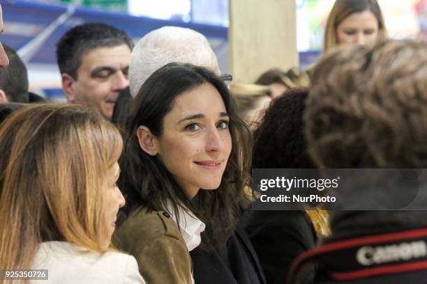 French Minister attached to the Minister of Ecological and Inclusive Transition Brune Poirson visits the 55th International Agriculture Fair at the...