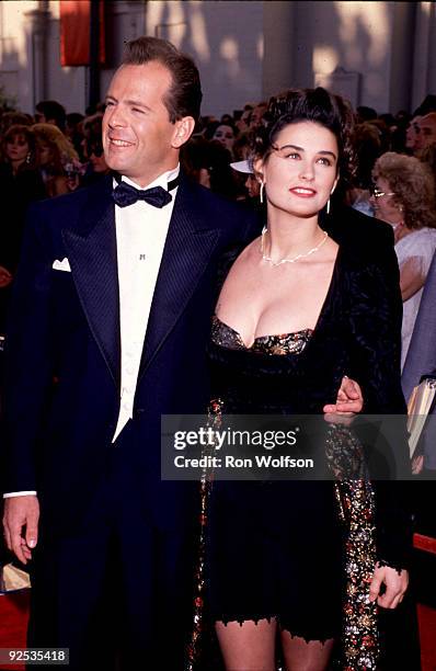 Bruce Willis & Demi Moore photographed at the Emmys