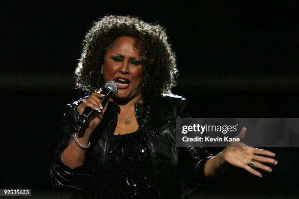 Darlene Love performs onstage at the 25th Anniversary Rock & Roll Hall of Fame Concert at Madison Square Garden on October 29, 2009 in New York City.