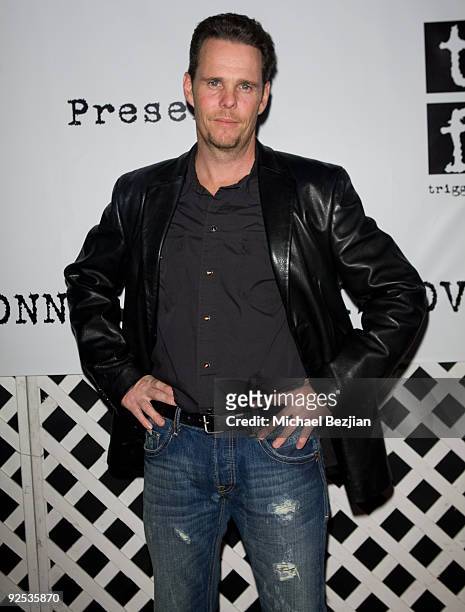 Actor Kevin Dillon attends the Contempoary West Coast Premier of American Artist Chuck Conelly at Trigg Ison Fine Art on October 29, 2009 in Los...