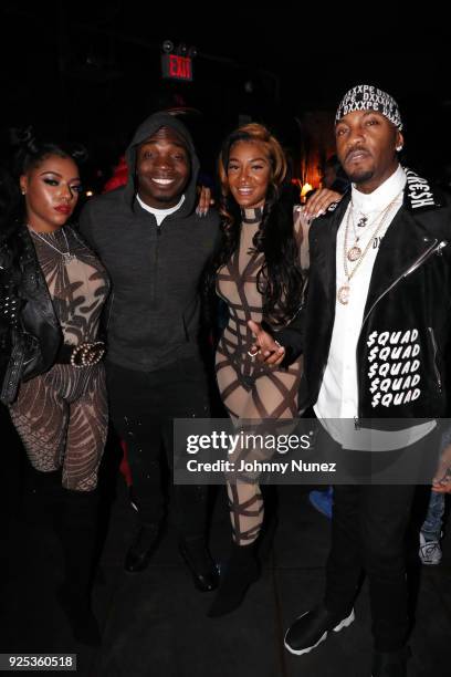 Recording artists Sexxy Lexxy, Jaquae, Nya Lee, and Grafh attend Mercury Lounge on February 27, 2018 in New York City.