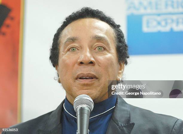 William "Smokey" Robinson attends the 25th Anniversary Rock & Roll Hall of Fame Concert at Madison Square Garden on October 29, 2009 in New York City.