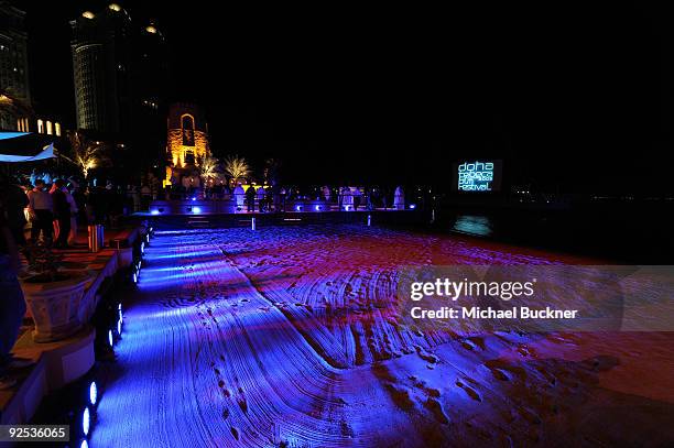 General view of atmosphere during the festival's opening night party at the Four Seasons Doha during the 2009 Doha Tribeca Film Festival on October...