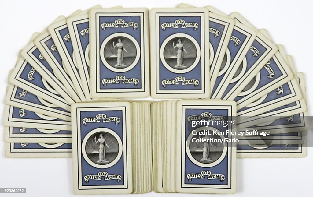 Purple Suffrage Playing Cards