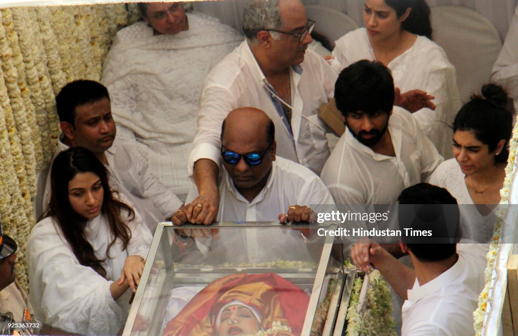 Sridevi Cremated With State Honours, Thousands Pay Last Respects