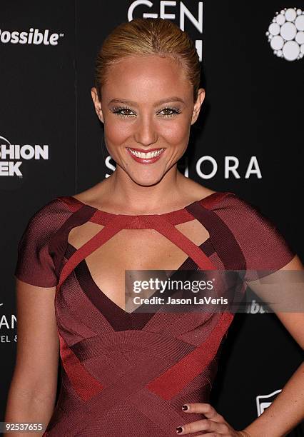 Actress Lauren C. Mayhew attends Gen Art's 12th annual "Fresh Faces In Fashion" at Petersen Automotive Museum on October 29, 2009 in Los Angeles,...