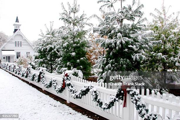 dreaming of a white christmas - connecticut stock pictures, royalty-free photos & images