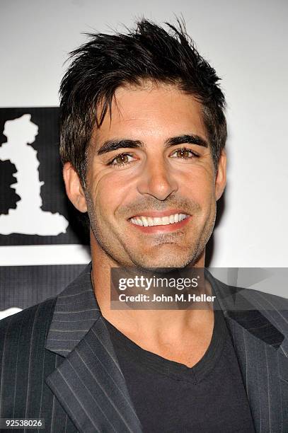 Actor Galen Gering attends the Contemporary West Coast Premiere of American Artist Chuck Connelly at Trigg Ison Fine Art on October 29, 2009 in West...