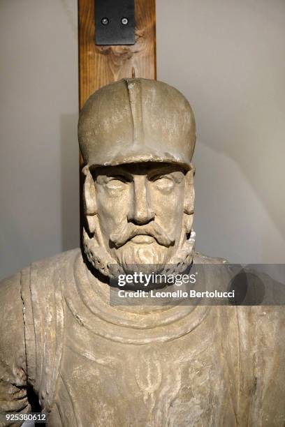 Figurehead of the Juan de Austria depicting Don Juan de Austria, illegitimate son of the Emperor Charles V of Habsburg, who at the command of the...