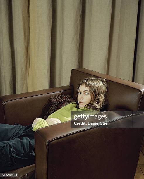 Actor Emmanuelle Beart poses for a portrait shoot in London on November 3, 2001.