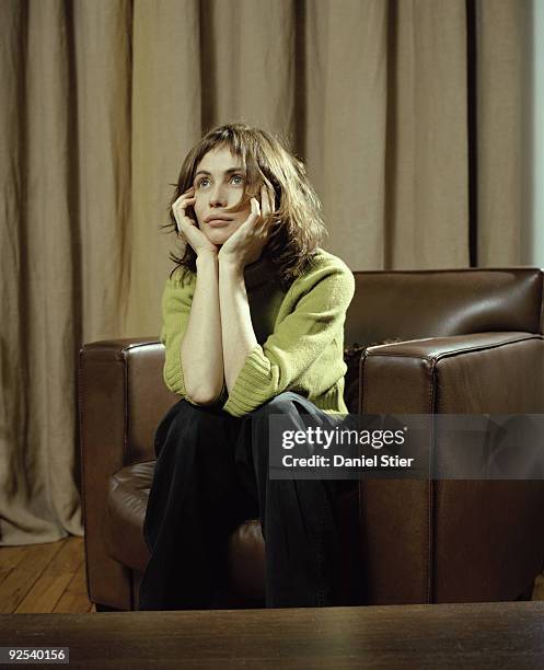 Actor Emmanuelle Beart poses for a portrait shoot in London on November 3, 2001.