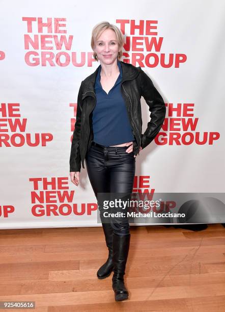 Actress Charlotte D'Amboise attends the "Jerry Springer - The Opera" opening night party at Green Fig Urban Eatery on February 22, 2018 in New York...