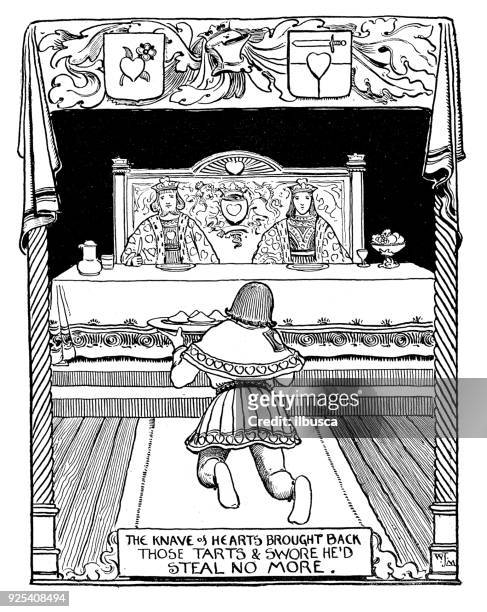 古色古香的孩子書例證: 心臟的無賴道歉 - queen royal person 幅插畫檔、美工圖案、卡通及圖標