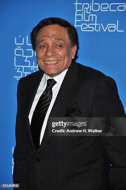 Actor Adel Emam attends the opening night film "Amelia" at the Museum of Islamic Art during the 2009 Doha Tribeca Film Festival on October 29, 2009...