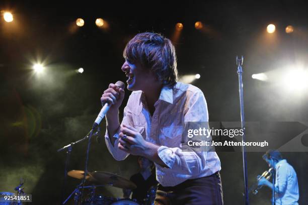 Singer Paolo Nutini performs on stage at the Enmore Theatre on October 30, 2009 in Sydney, Australia.