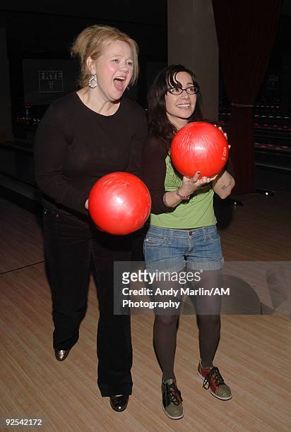 Caroline Rhea and Janeane Garofalo attend the 12th Annual Project A.L.S. New York City Benefit "Tomorrow Is Tonight" at Lucky Strike Lanes & Lounge...