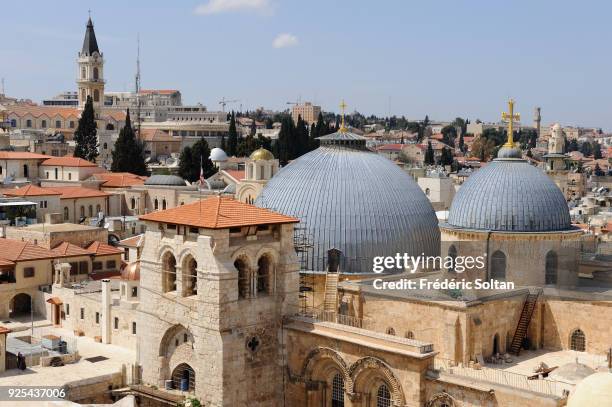 The Church of the Holy Sepulchre aka Church of the Resurrection, in the Old City of Jerusalem on May 18, 2014 in Jerusalem, Israel.