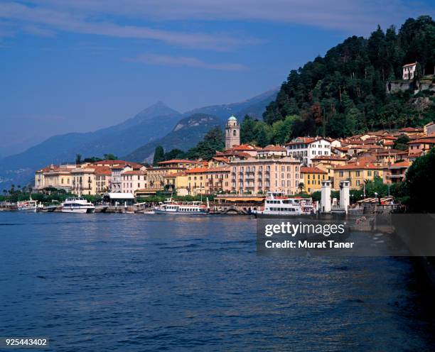 resort town of bellagio - bellagio stockfoto's en -beelden