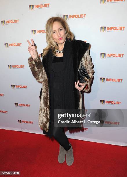 Actress Cali Rossen attends the INFOList.com's Pre-Oscar Soiree and Jeff Gund Birthday Party held at Mondrian Sky Bar on February 27, 2018 in West...