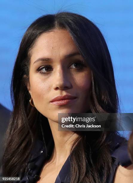 Meghan Markle attends the first annual Royal Foundation Forum held at Aviva on February 28, 2018 in London, England. Under the theme 'Making a...