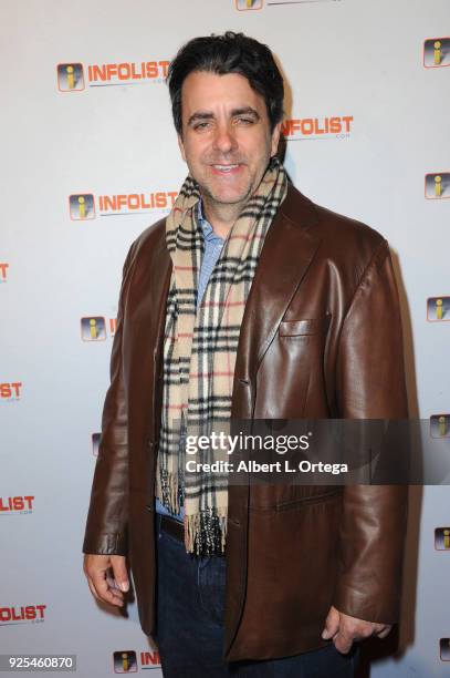 Actor Joseph Lyle Taylor attends the INFOList.com's Pre-Oscar Soiree and Jeff Gund Birthday Party held at Mondrian Sky Bar on February 27, 2018 in...