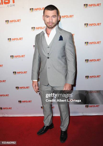 Actor William McCullough attends the INFOList.com's Pre-Oscar Soiree and Jeff Gund Birthday Party held at Mondrian Sky Bar on February 27, 2018 in...