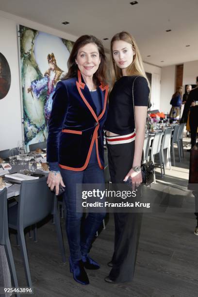 Alexandra von Rehlingen and Cosima Auermann during the Lanserhof Ladies Lunch at Loft am Mauerpark on February 28, 2018 in Berlin, Germany.