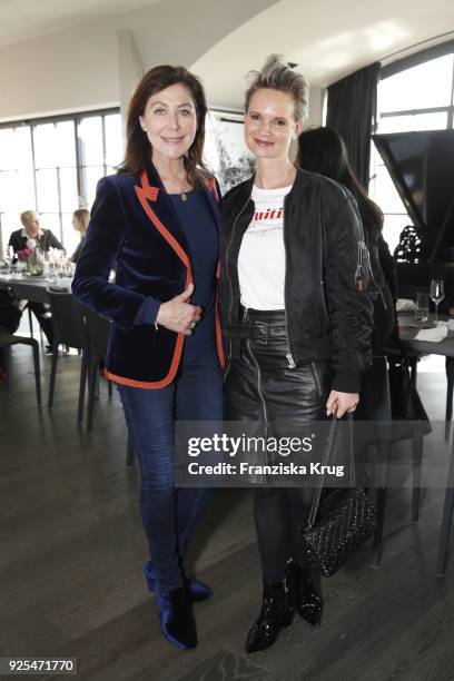 Alexandra von Rehlingen and Nicole Gaiziunas-Jahns during the Lanserhof Ladies Lunch at Loft am Mauerpark on February 28, 2018 in Berlin, Germany.