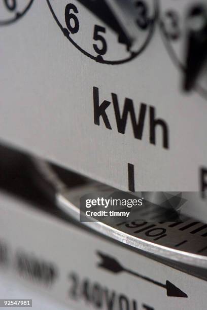 electric meter - kilowatt stock-fotos und bilder