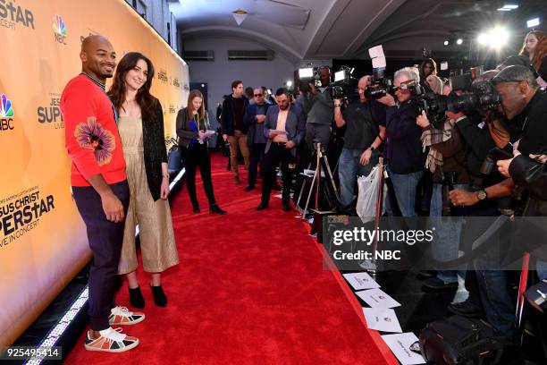 Jesus Christ Superstar Live in Concert" Press Junket -- Pictured: Brandon Victor Dixon and Sara Bareilles in New York on Tuesday, February 27, 2018 --