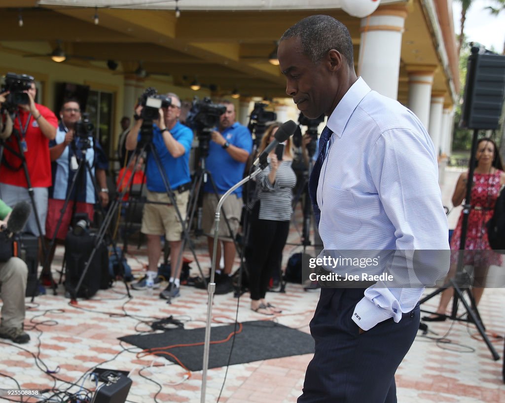 Students Return To Class For First Time After Mass Shooting At Florida School