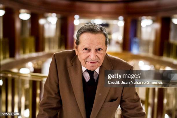 Pedro Lavirgen poses during a portrait session at Royal Theater on February 28, 2018 in Madrid, Spain.