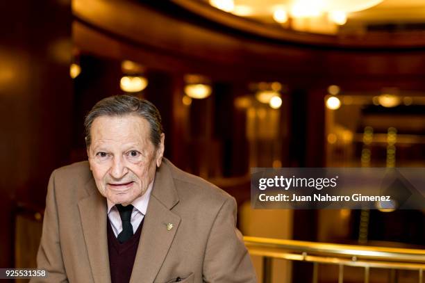 Pedro Lavirgen poses during a portrait session at Royal Theater on February 28, 2018 in Madrid, Spain.